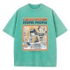 conducting experiments print women's t shirt – soft washed summer tee, cool & breathable street fashion Conducting Experiments Print Women's T-Shirt – Soft Washed Summer Tee, Cool & Breathable Street Fashion 5