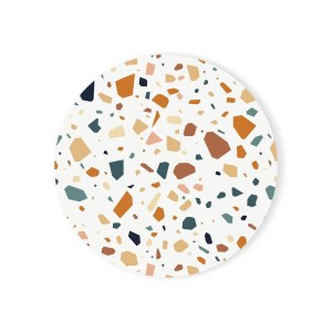 Terrazzo Ceramic Absorbent Coasters Avoid Furniture Being Scratched Coffee Table Decor Housewarming Gift for Home Decor