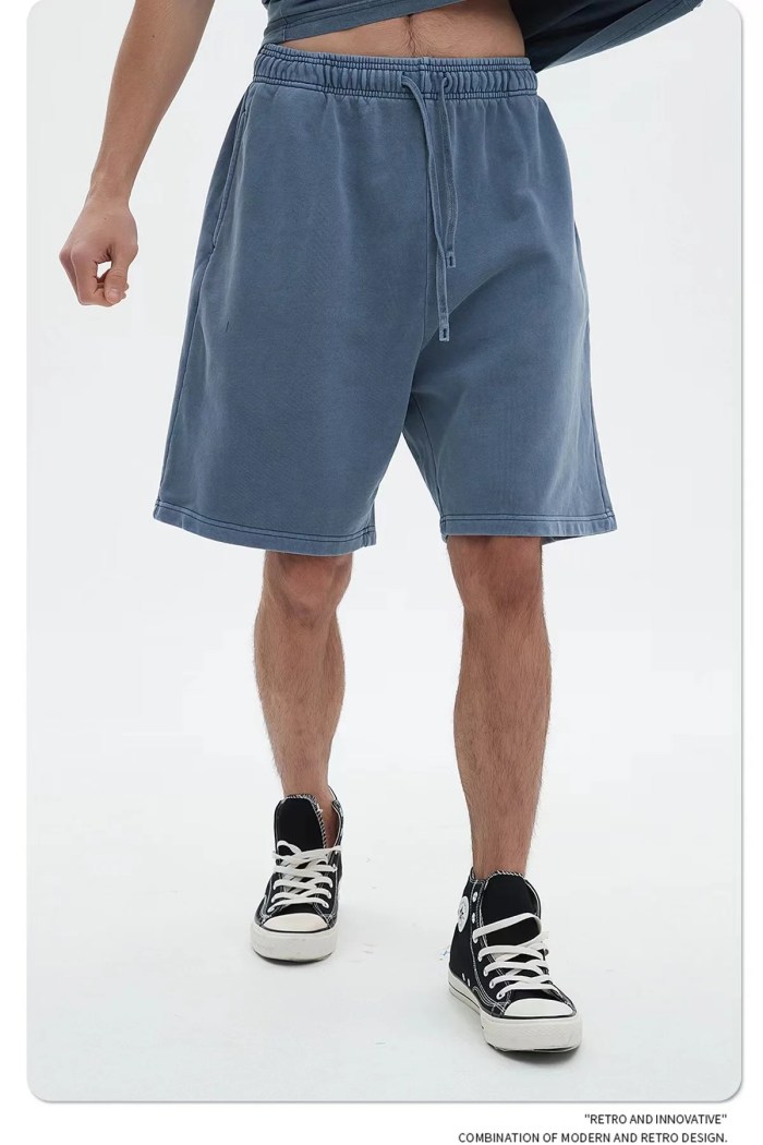 unisex casual loose terry shorts Unisex Casual Loose Terry Shorts