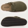 suede clogs – unisex mules with cork footbed, arch support, non slip outdoor beach slippers & home shoes Suede Clogs – Unisex Mules with Cork Footbed, Arch Support, Non-Slip Outdoor Beach Slippers & Home Shoes 3