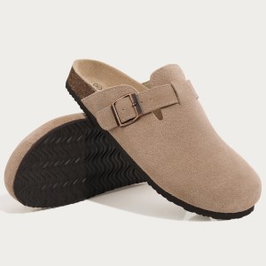 women’s suede clogs – fashionable cork suede mules with arch support, anti slip outdoor slippers Women’s Suede Clogs – Fashionable Cork Suede Mules with Arch Support, Anti-Slip Outdoor Slippers 5