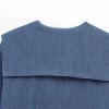 Zach Women's Lapel Long Sleeve Button-Up Denim Shirt 5