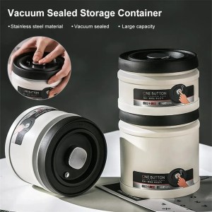 Vacuum Sealed Stainless Steel Storage Canister – Airtight Container for Grains, Tea, Nuts & Kitchen Organization 4