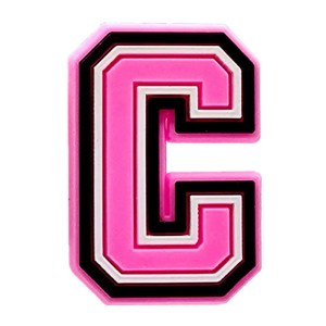 Pink Varsity Crocs Shoe Charms for Crocs – Fun Accessories for Women, Men, and Kids 4