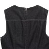 Zach Women's Fashion Sleeveless Denim Effect Mini Dress 5