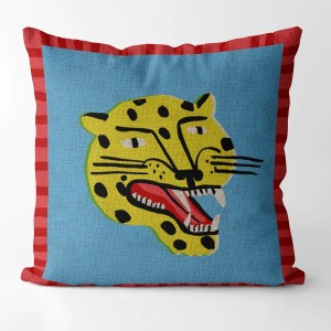 Cute Cartoon Tiger Cushion Cover Autumn Jungle Home Decoration Pillowcase Animal Sofa bedroom Cushion Cover Linen Pillowcase