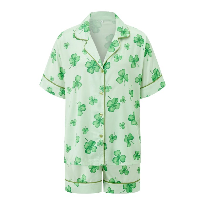 women's 2 piece pyjama set – saint patrick day soft loungewear for cozy sleepwear Women's 2-Piece Pyjama Set – Saint Patrick Day Soft Loungewear for Cozy Sleepwear 2