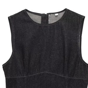zach women's fashion sleeveless denim effect mini dress Zach Women's Fashion Sleeveless Denim Effect Mini Dress 3
