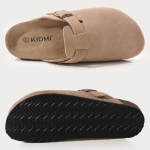 women’s suede clogs – fashionable cork suede mules with arch support, anti slip outdoor slippers Women’s Suede Clogs – Fashionable Cork Suede Mules with Arch Support, Anti-Slip Outdoor Slippers 4