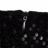 Zach Women's Sequined Feather Embellished Sleeveless Mini Dress 6