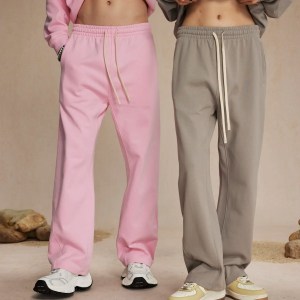Unisex Drawstring Bell-bottom sweatpants