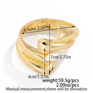 diezi punk hip hop gold color leaves geometric metal wide cuff bangles bracelets fashion spring bangles for women men jewelry DIEZI Punk Hip Hop Gold Color Leaves Geometric Metal Wide Cuff Bangles Bracelets Fashion Spring Bangles For Women Men Jewelry 3