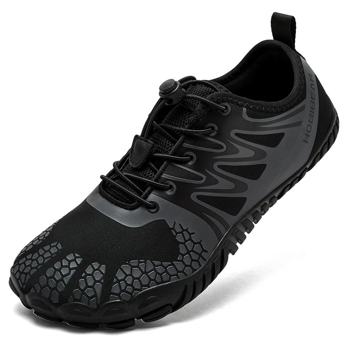 HOBIBEAR Wide Toe Barefoot Hiking Zero Drop Minimalist Elastic Band Shoes