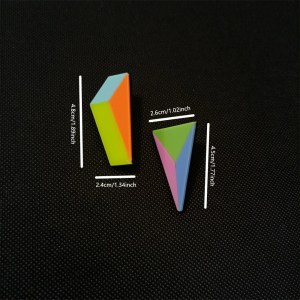 geometric neon stud earrings for women – classic acrylic splice plate design Geometric Neon Stud Earrings for Women – Classic Acrylic Splice Plate Design 3