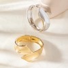 diazi wide cuff bangle – punk gold/silver metal bracelet for men & women DIAZI Wide Cuff Bangle – Punk Gold/Silver Metal Bracelet for Men & Women 3
