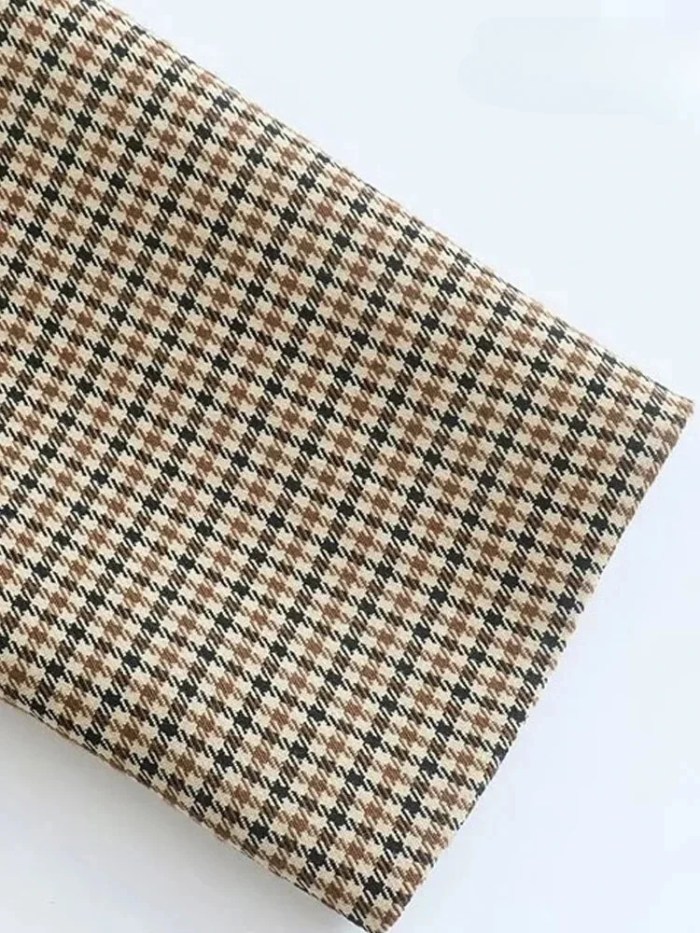 ASDS Women Fashion Double Breasted Plaid Blazer Coat Vintage Long Sleeve Flap Pockets Female Outerwear Chic Vestes Femme 5