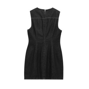 zach women's fashion sleeveless denim effect mini dress Zach Women's Fashion Sleeveless Denim Effect Mini Dress 2