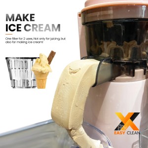 Miui Mini Slow Juicer – Portable Electric Juice Extractor & Blender, Easy-Clean Fruit Juice Maker, Ice Cream Compatible 5