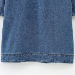 zach women's casual lapel denim dress – autumn long sleeve with half zipper placket Zach Women's Casual Lapel Denim Dress – Autumn Long Sleeve with Half-Zipper Placket 4
