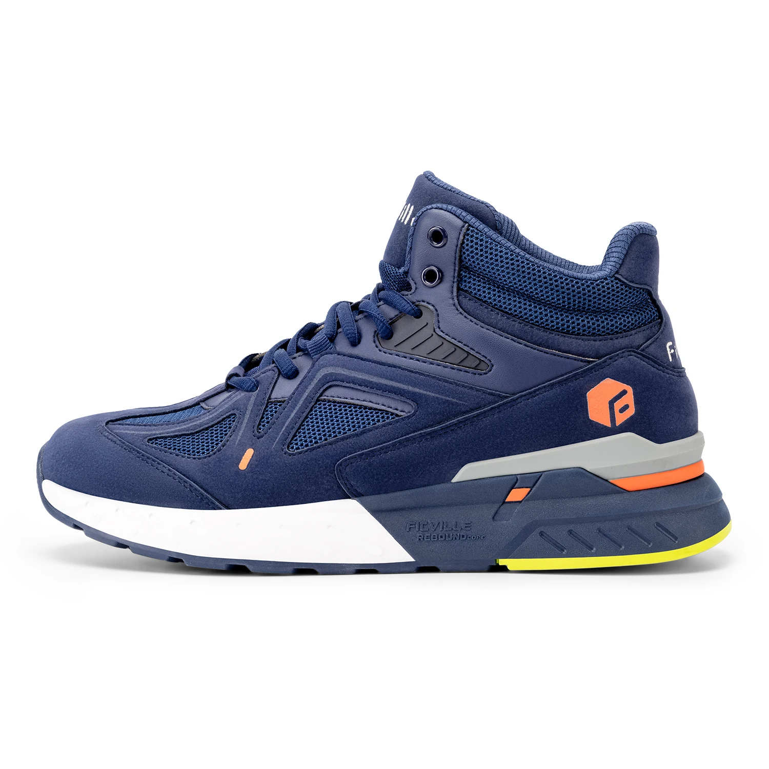 FitVille Men's High-Top Shoes Wide Lightweight Casual Sneakers 2