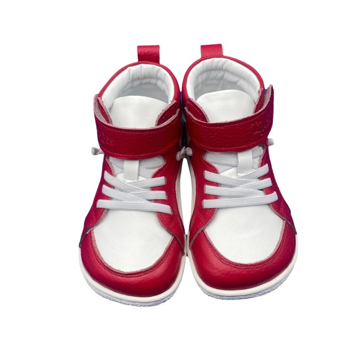 TipsieToes Spring Autumn Kids' Barefoot Boots – Genuine Leather, Lightweight, Elastic Strap
