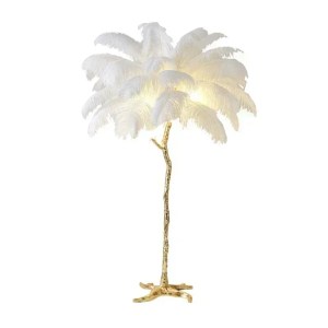 demi feather led floor lamp modern luxury