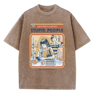 Conducting Experiments Print Women's T-Shirt – Soft Washed Summer Tee, Cool & Breathable Street Fashion 6