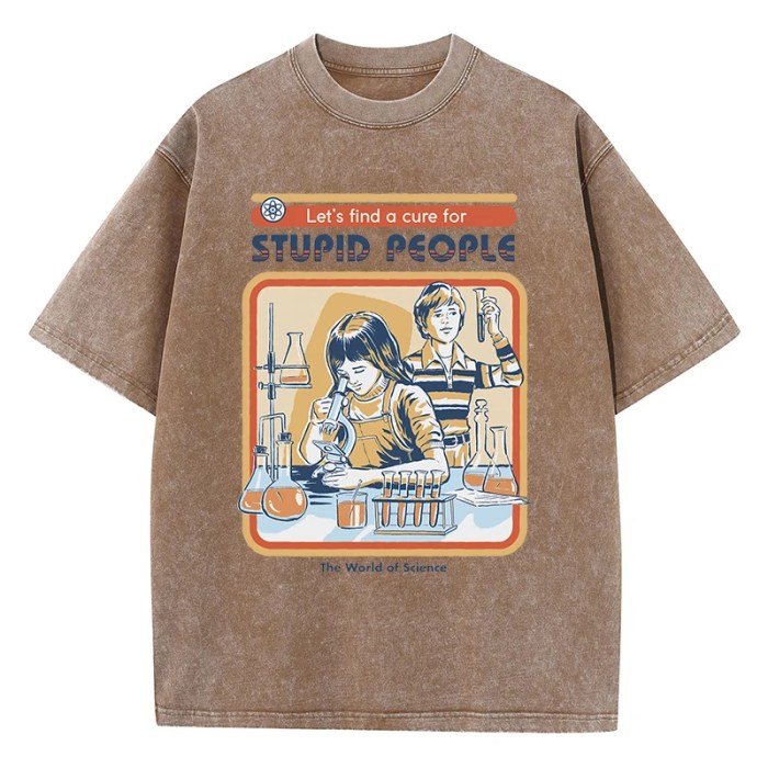 conducting experiments print women's t shirt – soft washed summer tee, cool & breathable street fashion Conducting Experiments Print Women's T-Shirt – Soft Washed Summer Tee, Cool & Breathable Street Fashion 6