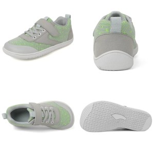 GudaFoot Kids Wide Width Barefoot Shoes | Boys/Girls Minimalist Elastic Opening Sneakers | Flexible- Zero Drop Sole 6