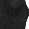Black Women's Sleeveless Denim Dress – Mini Dress 2
