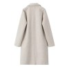 women's fashion open stitch long trench coat – vintage v neck, full sleeves Women's Fashion Open Stitch Long Trench Coat – Vintage V-Neck, Full Sleeves 2