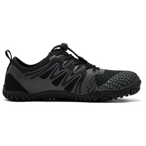 HOBIBEAR Wide Toe Barefoot Hiking Zero Drop Minimalist Elastic Band Shoes 6