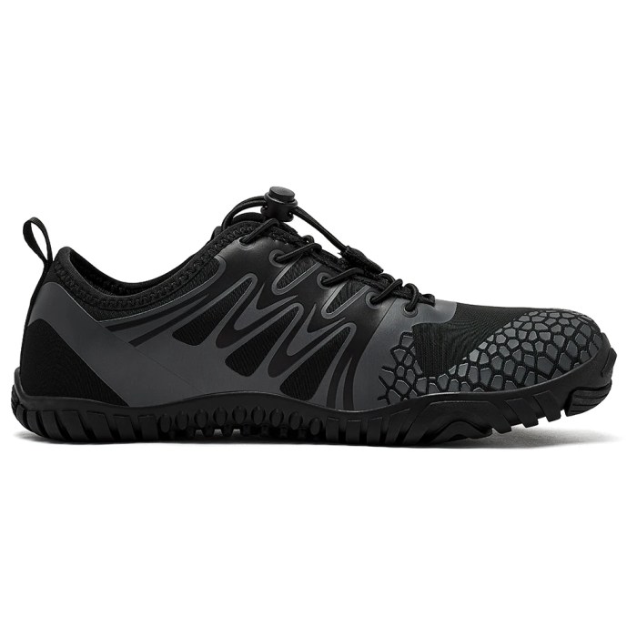 HOBIBEAR Wide Toe Barefoot Hiking Zero Drop Minimalist Elastic Band Shoes 6