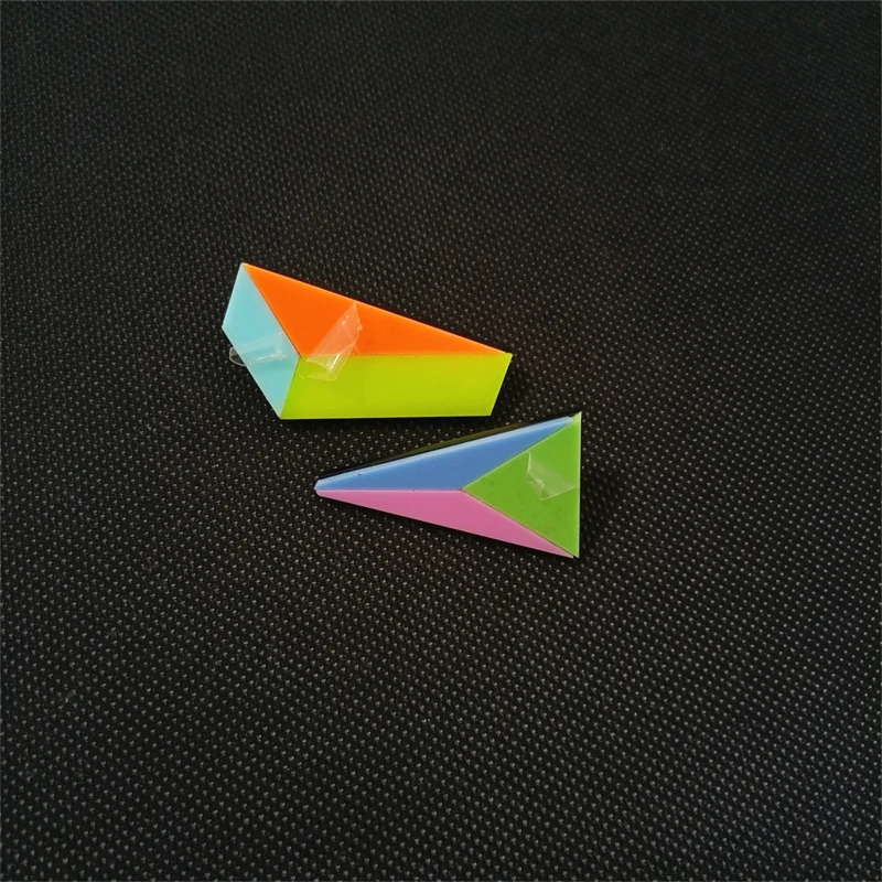 geometric neon stud earrings for women – classic acrylic splice plate design Geometric Neon Stud Earrings for Women – Classic Acrylic Splice Plate Design 4