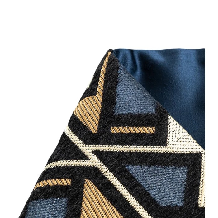 blue retro geometric pillow cover – luxury decorative cushion for sofa, chair & bedding Blue Retro Geometric Pillow Cover – Luxury Decorative Cushion for Sofa, Chair & Bedding 2