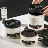 Vacuum Sealed Stainless Steel Storage Canister – Airtight Container for Grains, Tea, Nuts & Kitchen Organization