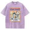 conducting experiments print women's t shirt – soft washed summer tee, cool & breathable street fashion Conducting Experiments Print Women's T-Shirt – Soft Washed Summer Tee, Cool & Breathable Street Fashion