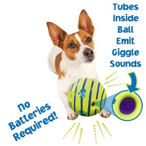 Pet Chew Ball for Cats & Dogs – Self-Activated Squeaky Toy, No Battery, Fun & Teeth Cleaning 2