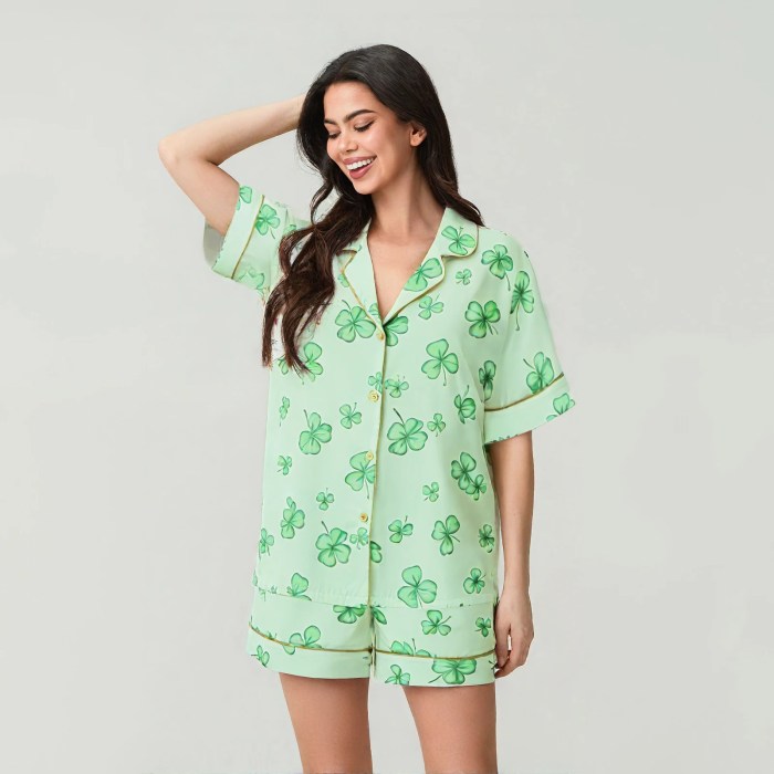 women's 2 piece pyjama set – saint patrick day soft loungewear for cozy sleepwear Women's 2-Piece Pyjama Set – Saint Patrick Day Soft Loungewear for Cozy Sleepwear