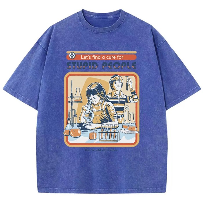 conducting experiments print women's t shirt – soft washed summer tee, cool & breathable street fashion Conducting Experiments Print Women's T-Shirt – Soft Washed Summer Tee, Cool & Breathable Street Fashion 1