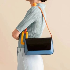 Fashion Panelled Women Shoulder Bags Designer Patchwork Underarm Bag Luxury Pu Leather Handbags Quality Small Flap Famale Purses 1