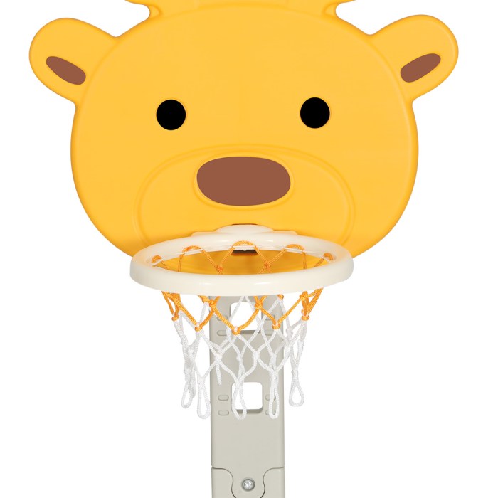 keezi kids basketball hoop stand adjustable 5 in 1 sports center toys set yellow keezi kids basketball hoop stand adjustable 5 in 1 sports center toys set yellow