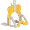 keezi kids basketball hoop stand adjustable 5 in 1 sports center toys set yellow keezi kids basketball hoop stand adjustable 5 in 1 sports center toys set yellow