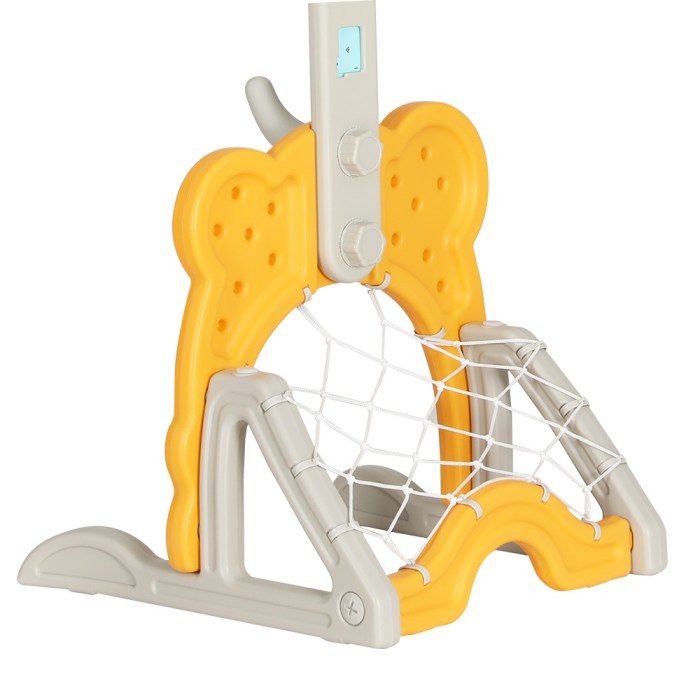 keezi kids basketball hoop stand adjustable 5 in 1 sports center toys set yellow keezi kids basketball hoop stand adjustable 5 in 1 sports center toys set yellow