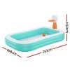 bestway kids inflatable pool above ground play pools basketball hoop 251x168cm
