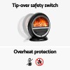 devanti electric fireplace fire heaters 1500w