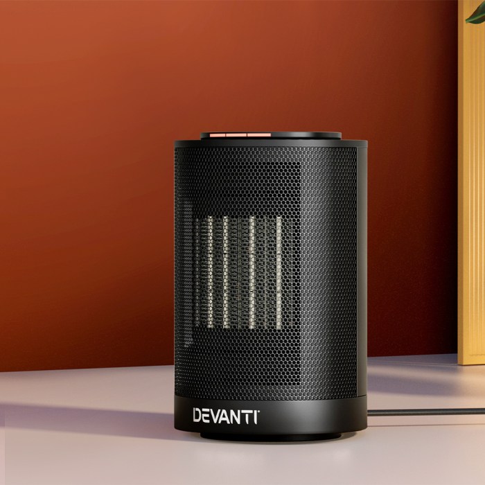 devanti electric fan heater 1200w