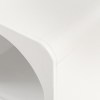 artiss bedside table shelves side end table storage nightstand white arched