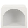 artiss bedside table shelves side end table storage nightstand white arched