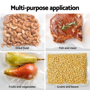 devanti food vacuum sealer machine auto seal cutter 5 modes storage bags 28cm 6m 4 rolls